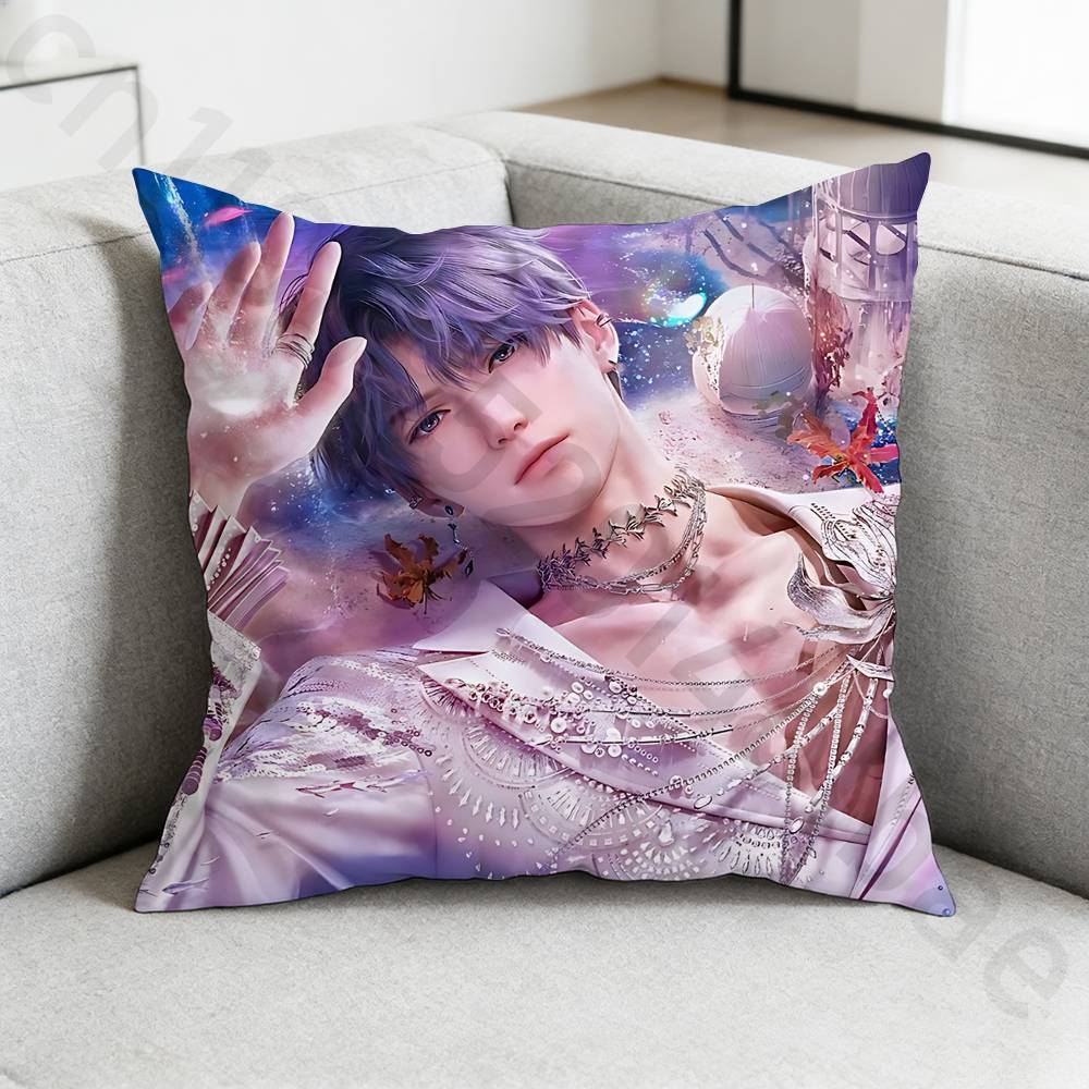 Love and Deep Space Rafayel Pillow Case Square DoubleSided Printing Short Plush Sofa Cushion Cover Bedroom Bedside Pillow