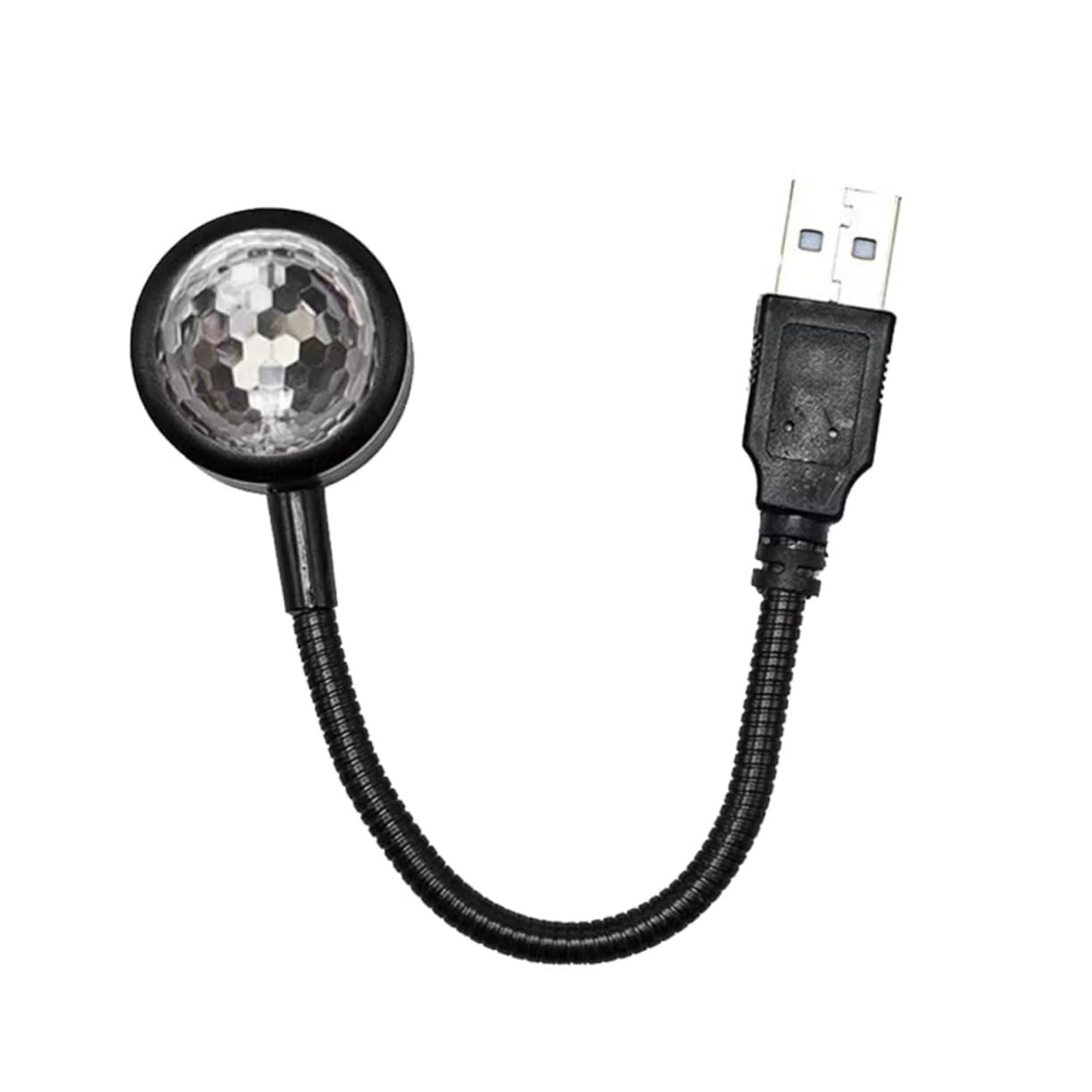 ZUNOXAZ Автомобильная атмосферостойкая светодиодная лампа с голосовым управлением, USB, светодиодная проекционная лампа, лампа для украшения автомобиля, синхронизация с музыкой, простая установка, для вечеринки 19X3X2.6CM чёрный