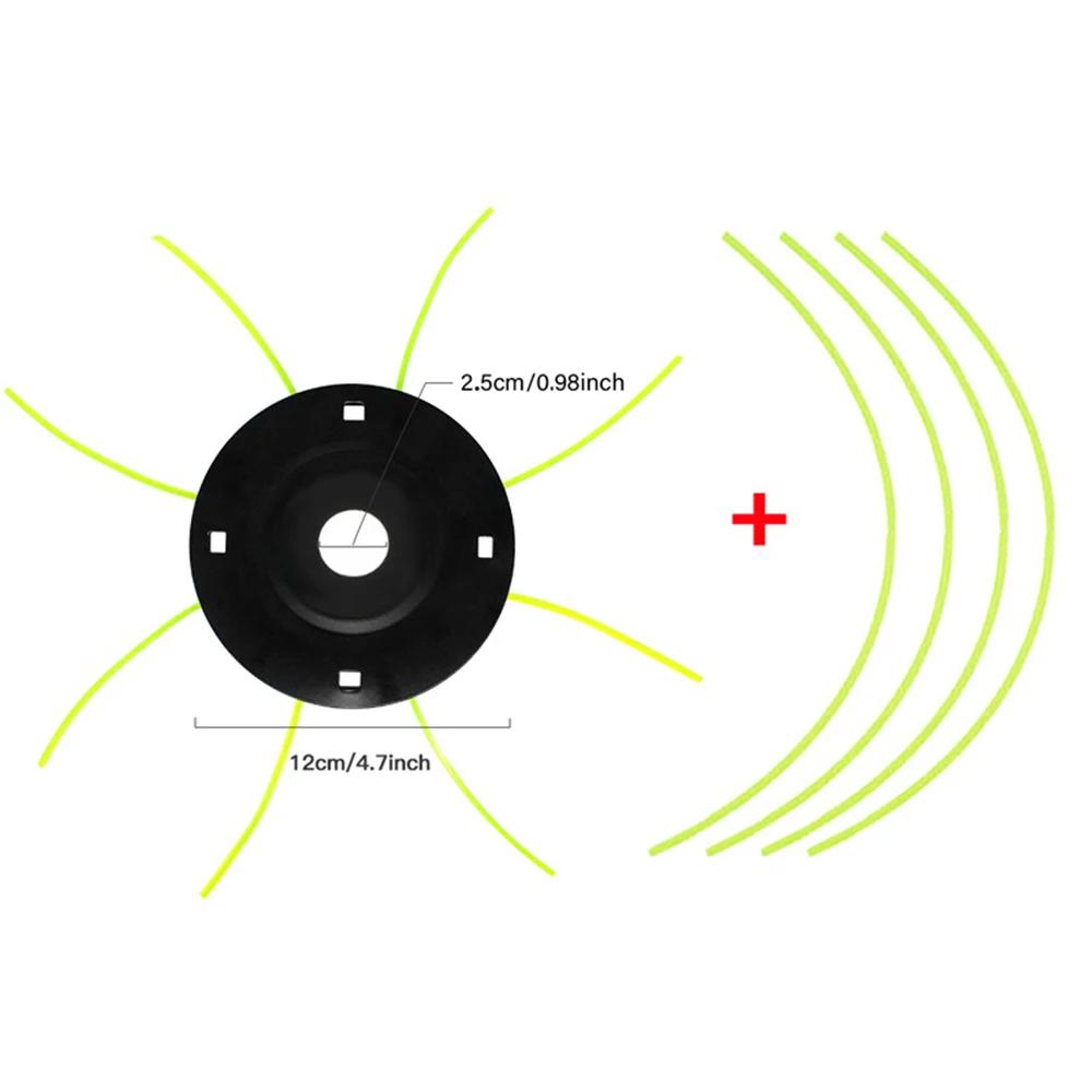 

Стальная головка газонокосилки, бесплатная, 4 линии, сменная бензиновая/литиевая головка триммера для травы, удаление сорняков в саду, часть кустореза