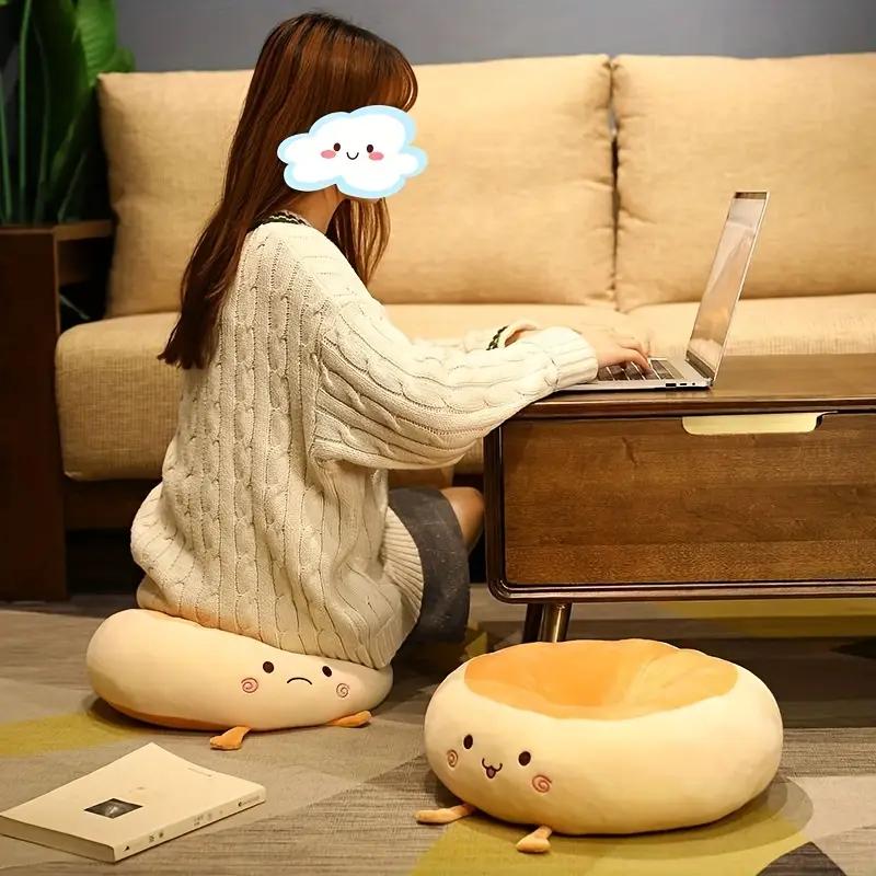 1 шт. имитация хлеба тост подушка набивная пена с эффектом памяти подушка для дивана стул декоративная подушка для сиденья милый студенческий стул подушка 1PCS