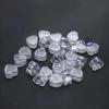 50/100pcs Heart-Shaped Plastic Cosmetic Jar Set Empty Clear Containers Mini Refillable Plastic Boxes with Lids for Sample Powder