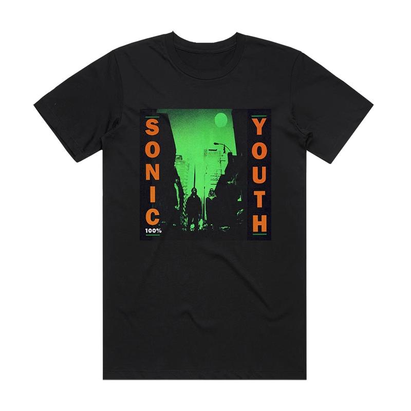 2025 Nuova Maglietta da Uomo Sonic Youth Rock Art Harajuku in Puro Cotone a Maniche Corte Larghe da Uomo e da Donna