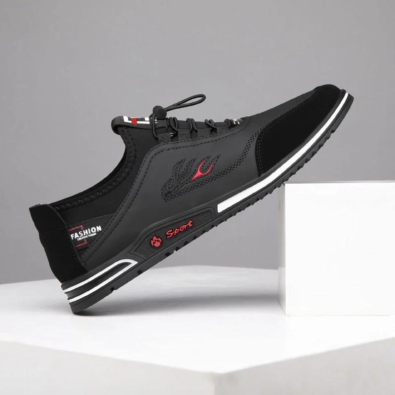Fashion Lightweight Men's Running Shoes Soft Soled Men Casual Shoes Comfortable Lazy Slip on Male Flats New Men Sports Erkek Ayakkabı45