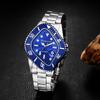 Men's Analog Waterproof Watch Stainless Steel Band Simple Stylish Silver Accessory