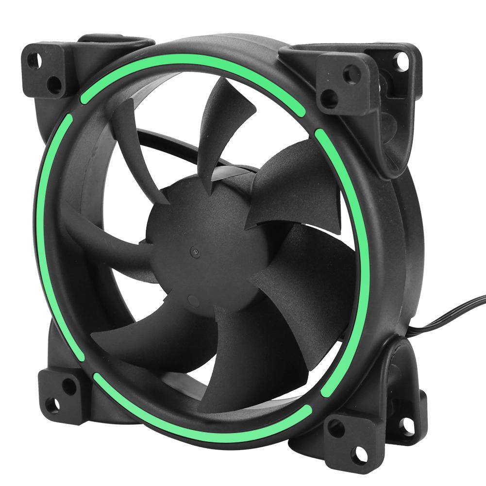 12V 24CFM LED Cooling Fan 1500RPM Silent CPU Cooler Computer Chassis Radiator