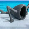 1/4pc 3D Printing Sea Eater Bloop Gran Maja Action Figure Model Toy Doll Christmas Gift Joint-movable Deep Sea Monster Figurines