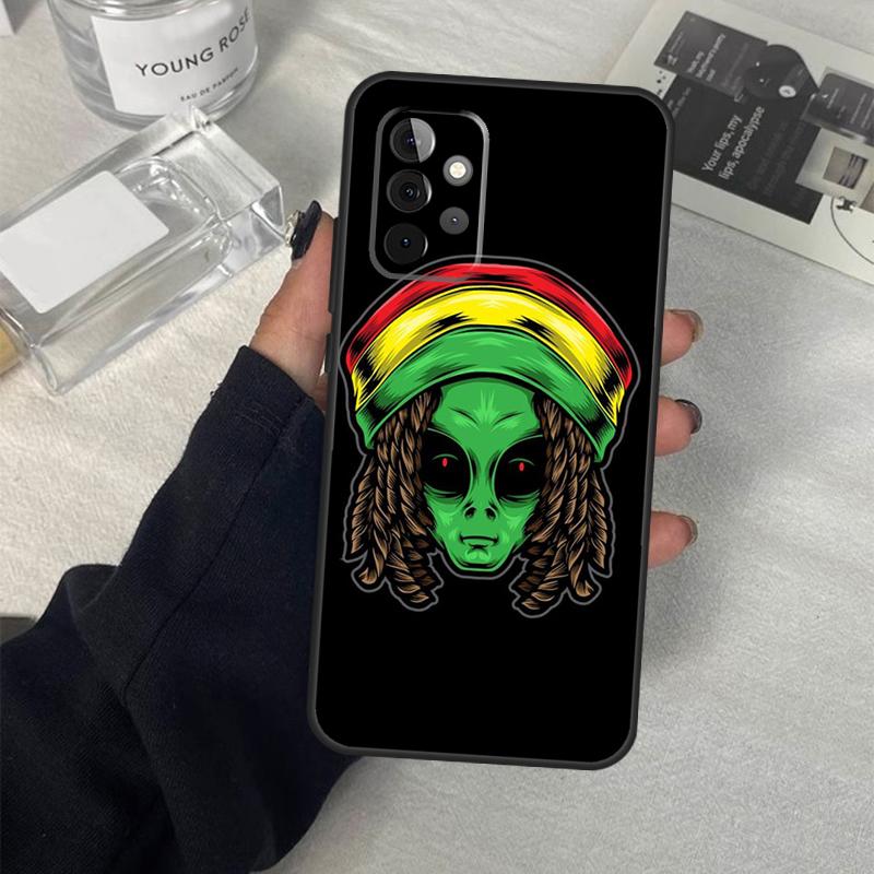 Cartoon Space Alien UFO Case For Samsung Galaxy A56 A36 A16 A33 A13 A23 A52 A32 A12 A54 A34 A14 A53 A15 A35 A55 A17