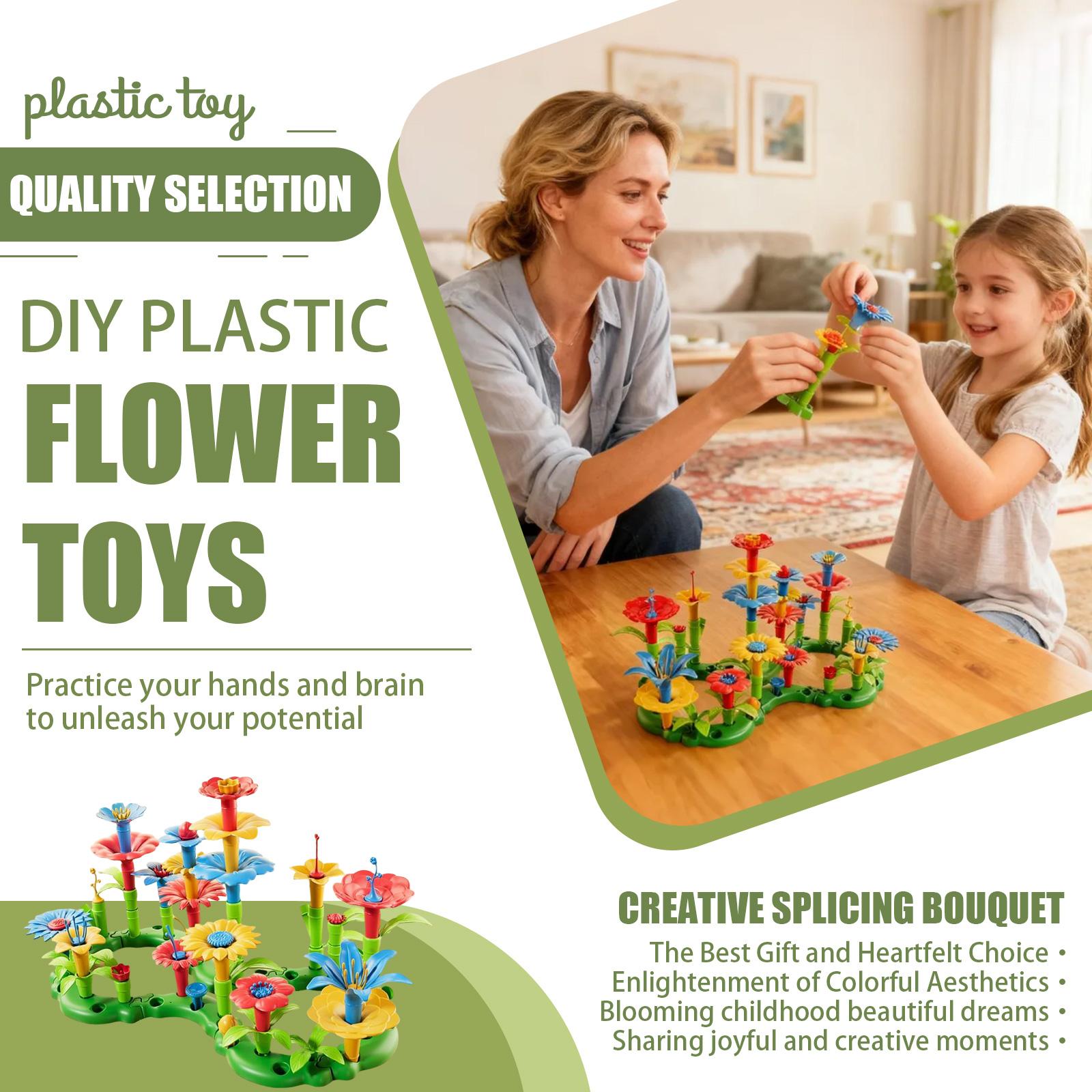 

Children s Educational Multi-functional Garden Toy Set - DIY Brain Teaser Flower Arrangement Assembly Toy One Size