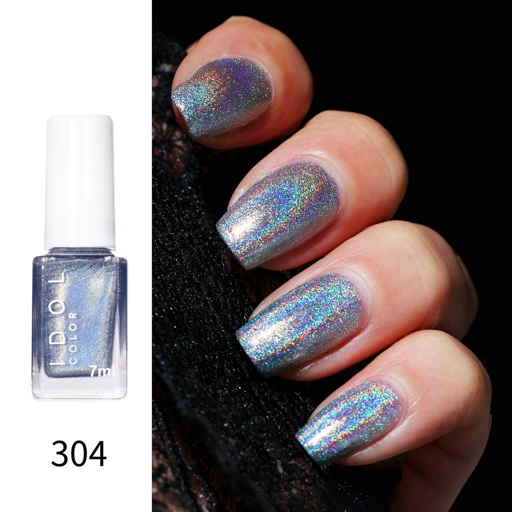 Laser Nail Polish No-bake, Long-lasting, Non-peeling, Quick-drying, Flash Diamond, Nail Polish Sequins