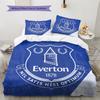 Everton F.C.  Pattern Bedding Quilt Set  Home Decoration  Gift (1 * Duvet Cover + 2 * Pillowcase  Without Core)