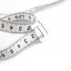 Round BMI Measuring Tape Automatic Retractable Waistline Tape Calculator Portable Health Tape Measures Tools White