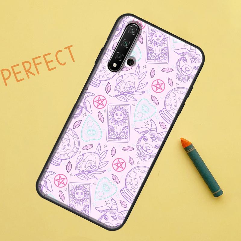 Pastel Goth Witchy Case For Huawei P30 Pro P20 P40 Lite Nova 8i 7i 3i 11i 5T 9 10 SE Y60 Y61 Y70 Y90 P Smart Z