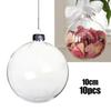 Christmas Ornaments Balls Christmas Ball Clear Fillable Christmas Baubles for Festive Decoration 8/10cm 5/10pcs