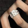 Ventfille   Anillo de Geometría Irregular de Cobre Para Mujeres Patrón Creativo Temperamento Joyería de Moda Regalo Dropshipping