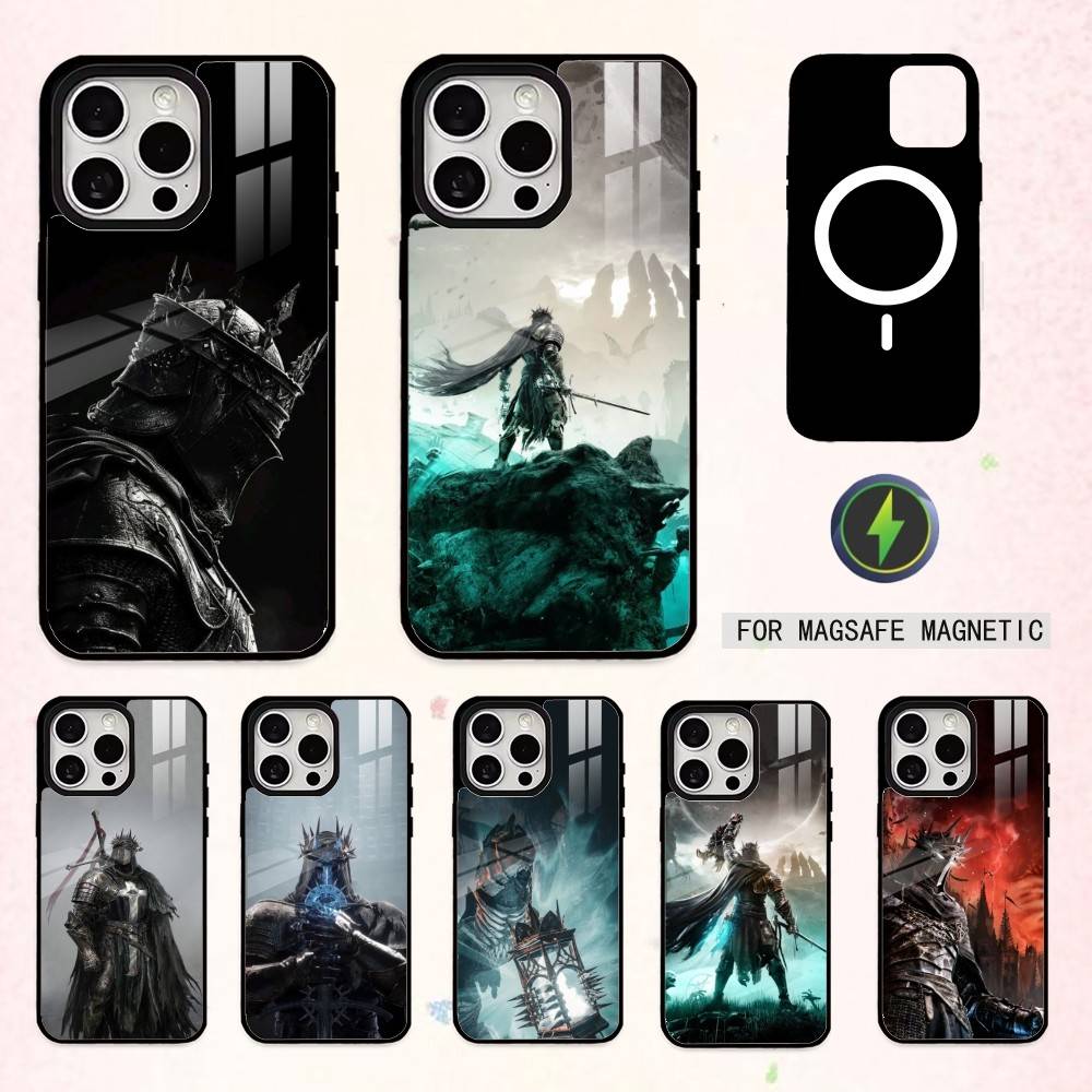 Dark L-Lords of the Fallen 2 Phone Case For iPhone17,16,15,14,13,12,11 Plus,Pro Max Magnetic For Magsafe Wireless Charging