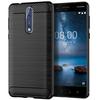 Custodia in silicone opaco per Nokia 8 TPU antiurto in fibra di carbonio morbida cover posteriore per Nokia 8 Nokia8 custodia antiurto smerigliata