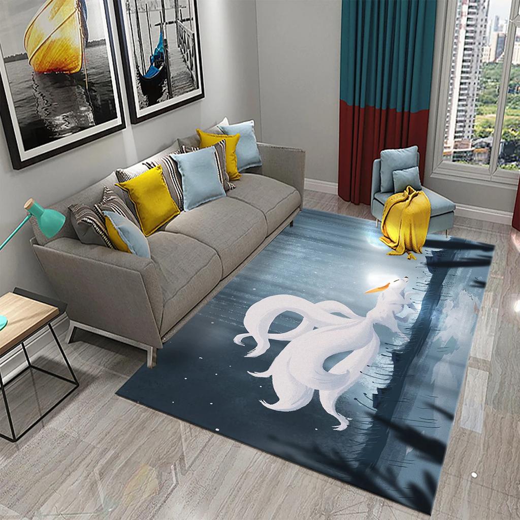 3D Forest Magical Creature Carpet for Home Decor Carpet Living Room Kids Bedroom Doormat Floor Mat Carpet Bathroom Anti Slip Rug