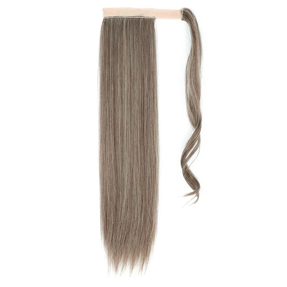 MISS WIG Women's Silky Straight Synthetic Clip In Drawstring Ponytail Hairpieces for Women Hair Extension