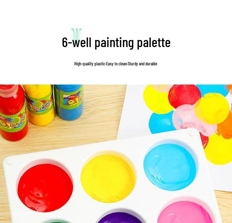 Children's Gouache Watercolor Finger Paint Tray Set