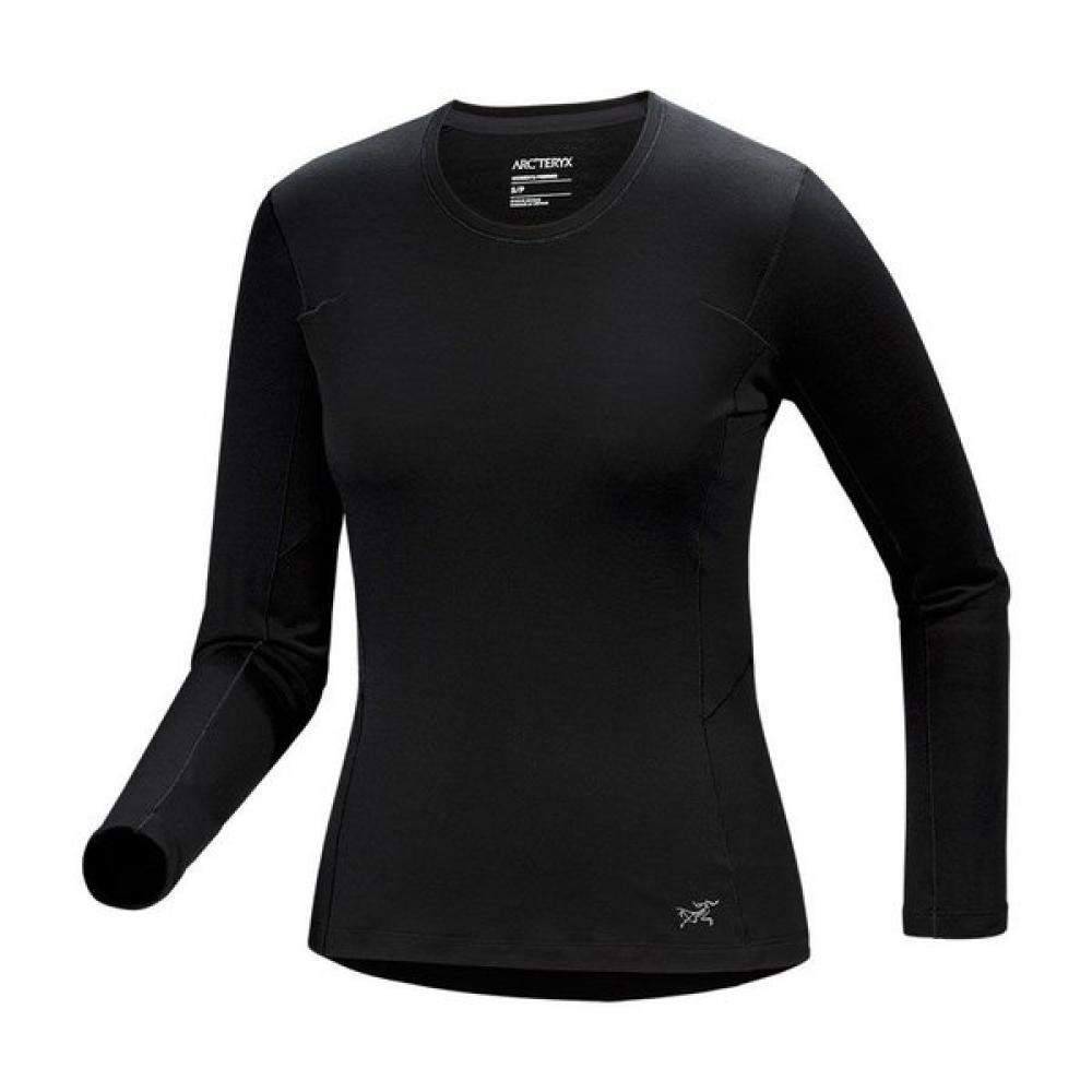 Arcteryx Women S Merino Wool Crew Neck lS Backpack Atpfw09046 BLACK / SM
