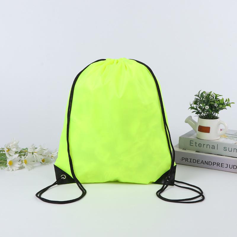 Blank Polyester Drawstring Bag for Marathons: Customizable Sports and Event Backpack