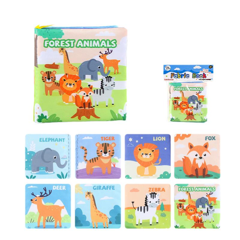 

Ферма Образовательная Животная Тема Устойчивая к разрывам Младенческая Раннее Обучение Тканевая Книга Forest