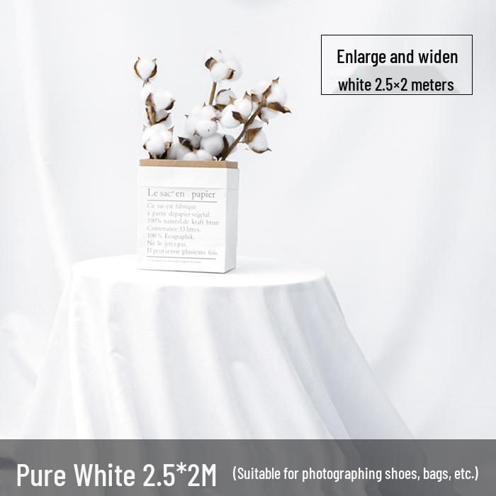 Tela de Fondo Fotográfico Gruesa en Blanco y Negro para Estudio y Sesiones de Retrato