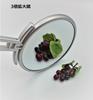 MELFA Makeup Mirror Hand & Stand L with 3x Magnification, Made in Japan, Double-Sided