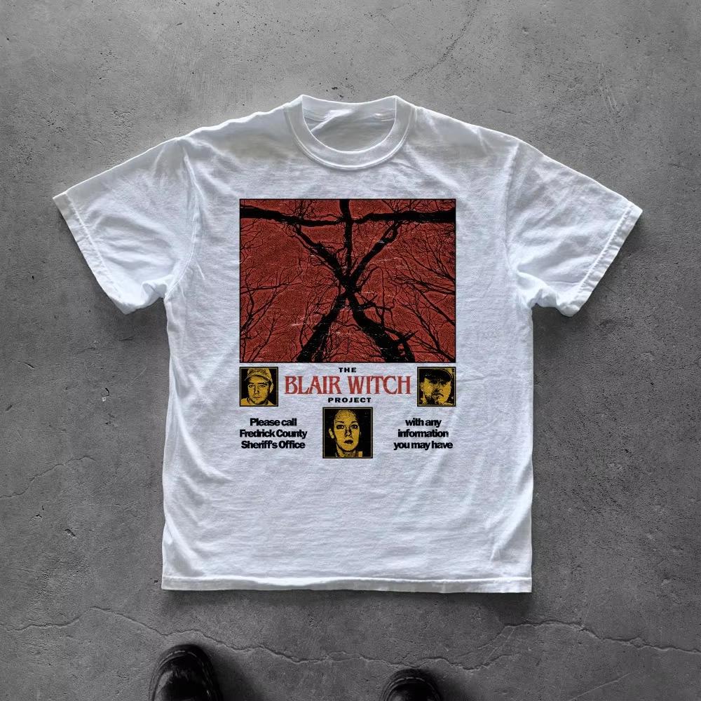 Blair Witch Project Tshirt Retro horror movie Tshirt unisex pure cotton streetwear topTshirt vintage t shirt S