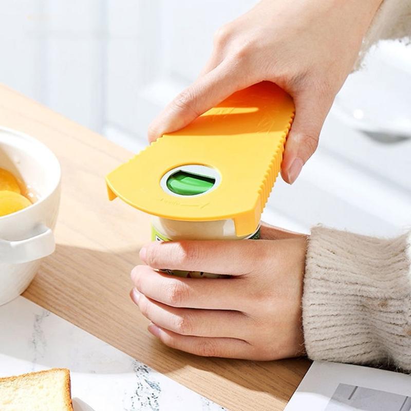Ergonomic Handheld Bottle Opener For Seniors Multifunctional Can Opener for Jars Cans Sodas Kitchen Accessory