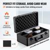 SucceBuy Graded Card Storage Box 4 Slots or 5Slots with Key Lock or Coded Lock Foam Dividers for 96/108/120/162 PSA Graded Cards