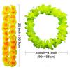 24/50/100Pcs Colorful Silk Flower Necklace Vibrant Faux Flower Garland Necklace  Summer Pool Party