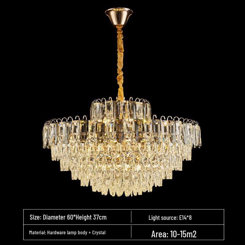 2025 Modern Minimalist Crystal Chandelier for Living and Dining Rooms