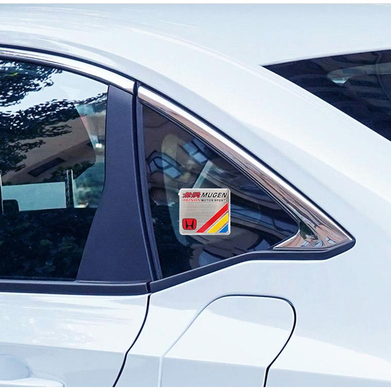 Car Logo Aluminum Label Stickers Decorative Accessories For Honda Civic Fit Accord City Vezel CR-V S660 Odyssey HR-V Insight EC5