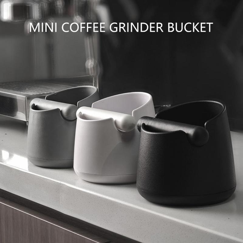 High Capacity Coffee Grounds Bin Thickened Plastic Construction Anti Tip Base Quiet Operation Kitchen Accessories