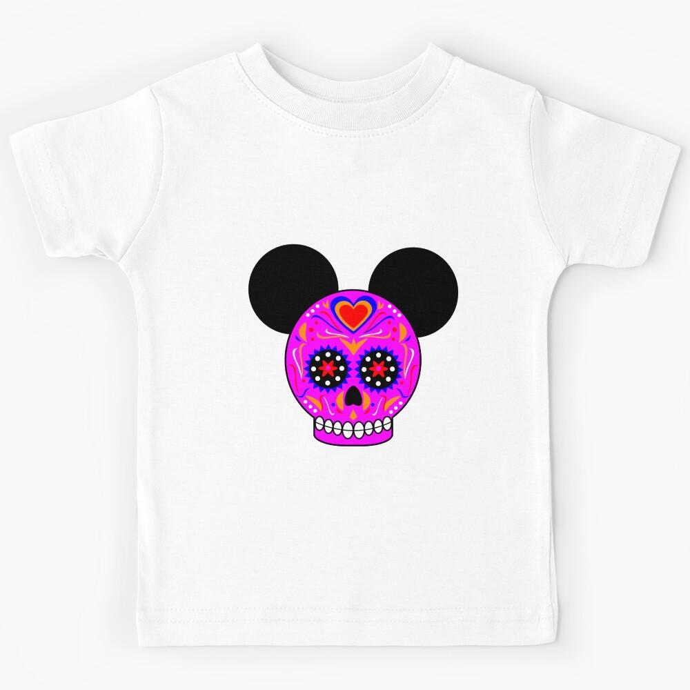 Dia De Los Muertos Ears (Pink) Kids T-Shirt 140