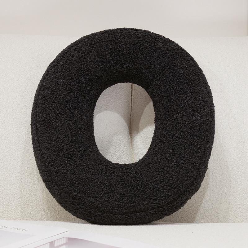 

40cm DIY Digital Throw Pillow Soft Plush Toys Black Numbers Sofa Cushion Birthday Decoration Happy 30th 40th 50th Birthday Party