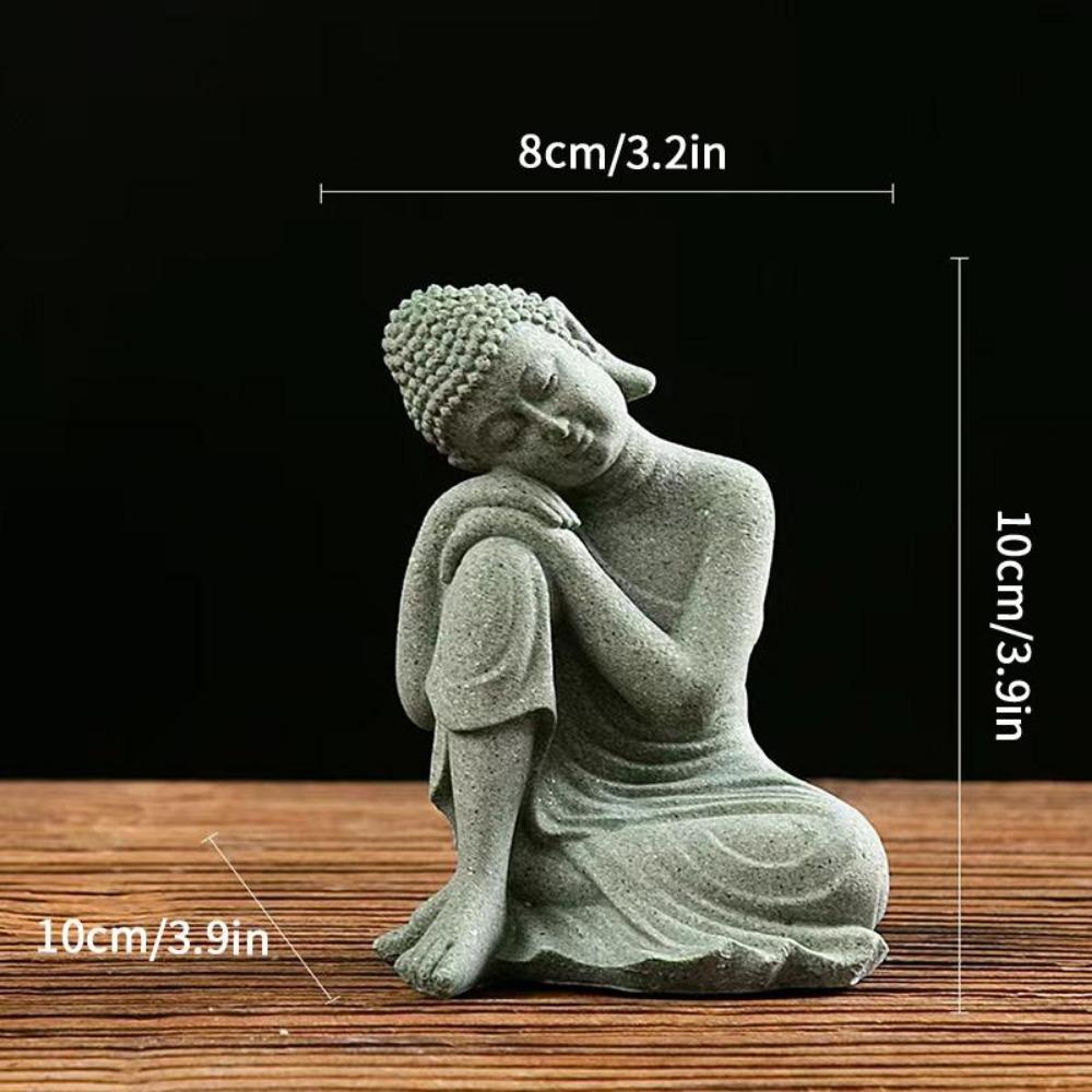 Buddha Statue Desk Accessorie Interior Accessories Buddhism Figurine Garden Statue Ornament Fish Tank Coffee Table Decor Buda
