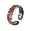 Retro-Stil Blumen-Magnet-Armband & Ring-Set in Rotkupfer für Paare