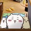 Cute Cartoon C-Chiika-waE Usagi Door Mat Bath Microfiber Decorative Versatile Flannel Floo Mat Quick Dry Absorbent Non-slip Sole