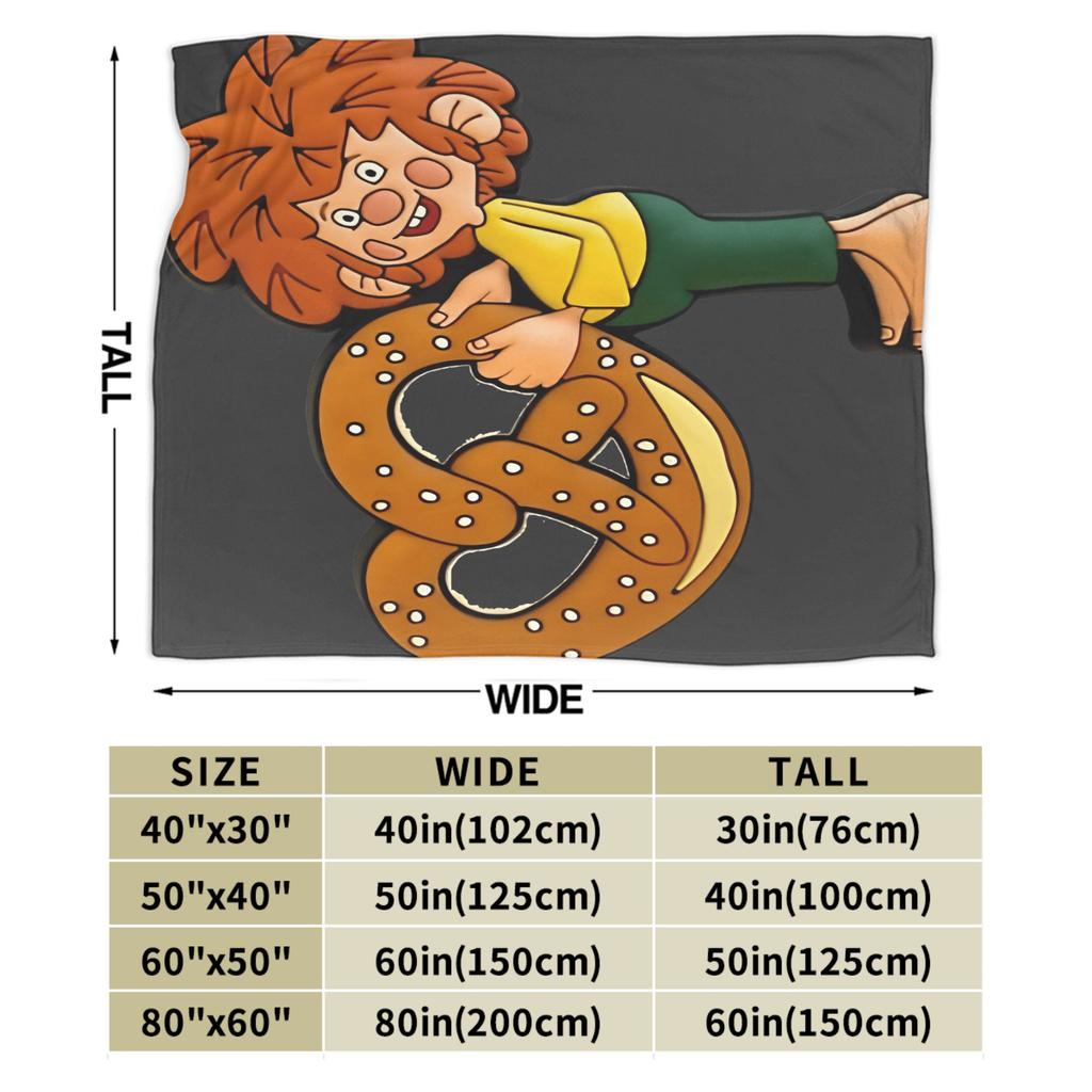 P-Pumuckl Coperta Morbida Accogliente Estetica per Camera da Letto Viaggio Flanella Copriletto Copriletto