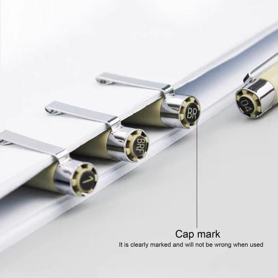 Juego de 12 rotuladores de dibujo de micropunta fina, resistentes al agua, tinta pigmentada, punta de nailon suave, a prueba de manchas.
