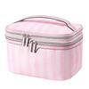 Chic Double-Layer Travel Makeup Bag: Cute, Spacious, Portable Cosmetics Organizer
