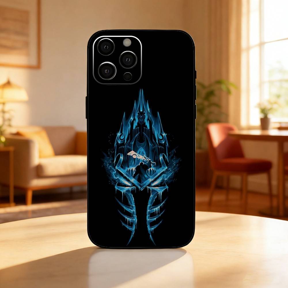 W-World Of W-Warcraft Phone Case For iPhone17,16,15,14,13,12 Plus,Max Soft Silicone Black Cover iPhone14ProMax