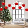 4/6PCS Dia.10cm/17.5cm Apple Garland Art Paper Red Apple Festoon  Wedding Festival