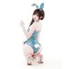 Erotic Original Design Sexy Cute Bunny Girl Cosplay Jumpsuit Anime Laser Patent Leather Bodysuit Girl Halloween Party Uniform