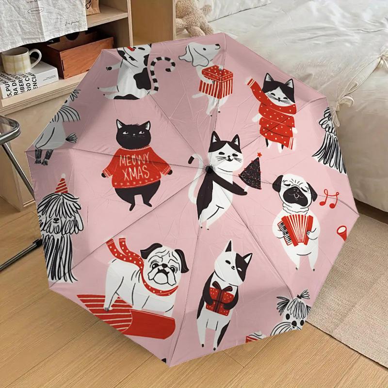 

1pc Animals Automatic Folding Umbrella, Casual Outdoor Accessory, Birthday Festival Gift yy251126110