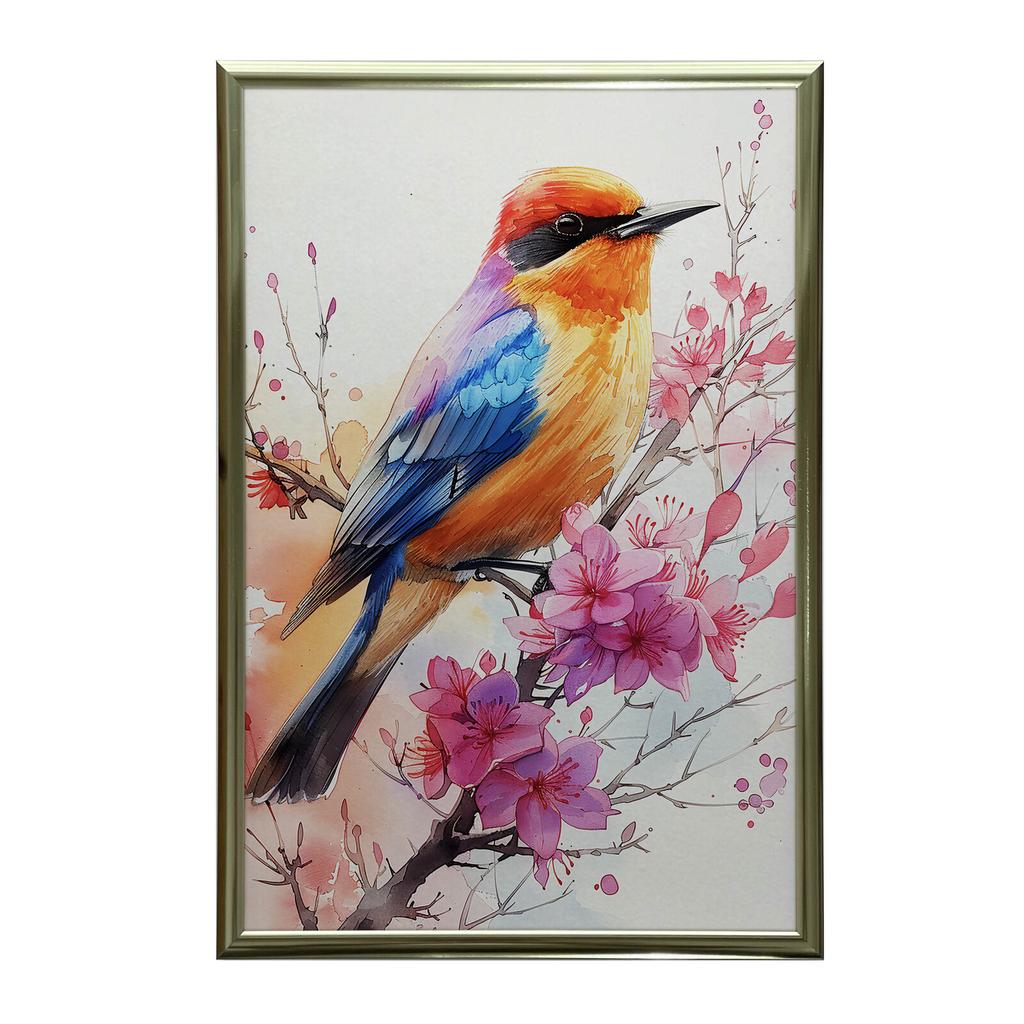 Melodia Kwitnącej Wiśni Melodia Kwitnącej Wiśni, 70X100 Cm, Bez Ramy, Płótno Premium Na Blejtramie