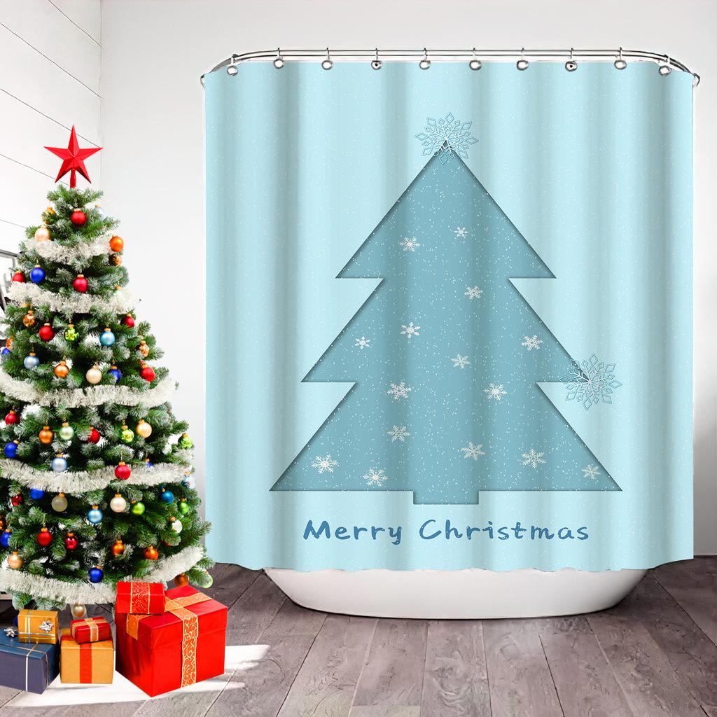 JINRUN Bathroom Thickened Waterproof Curtain Mildew Proof Shower Curtain Shower Partition Curtain Shower Curtain Bathroom Curtain Free Perforation