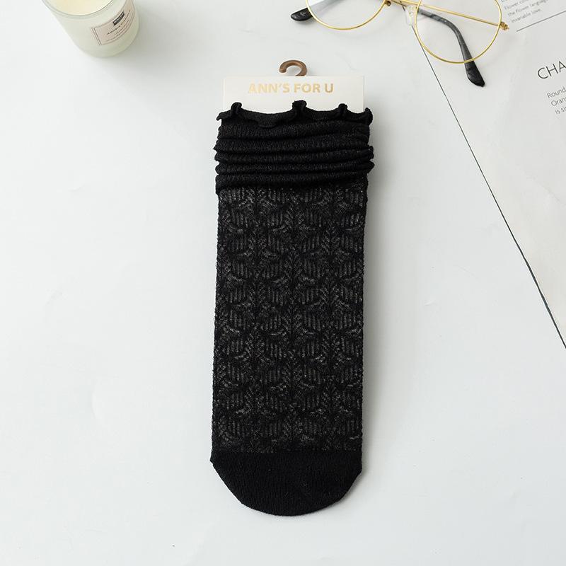Girls Socks Summer Thin Breathable Mesh Baby Stockings College Wind Sweet Children'S Love Knee Socks